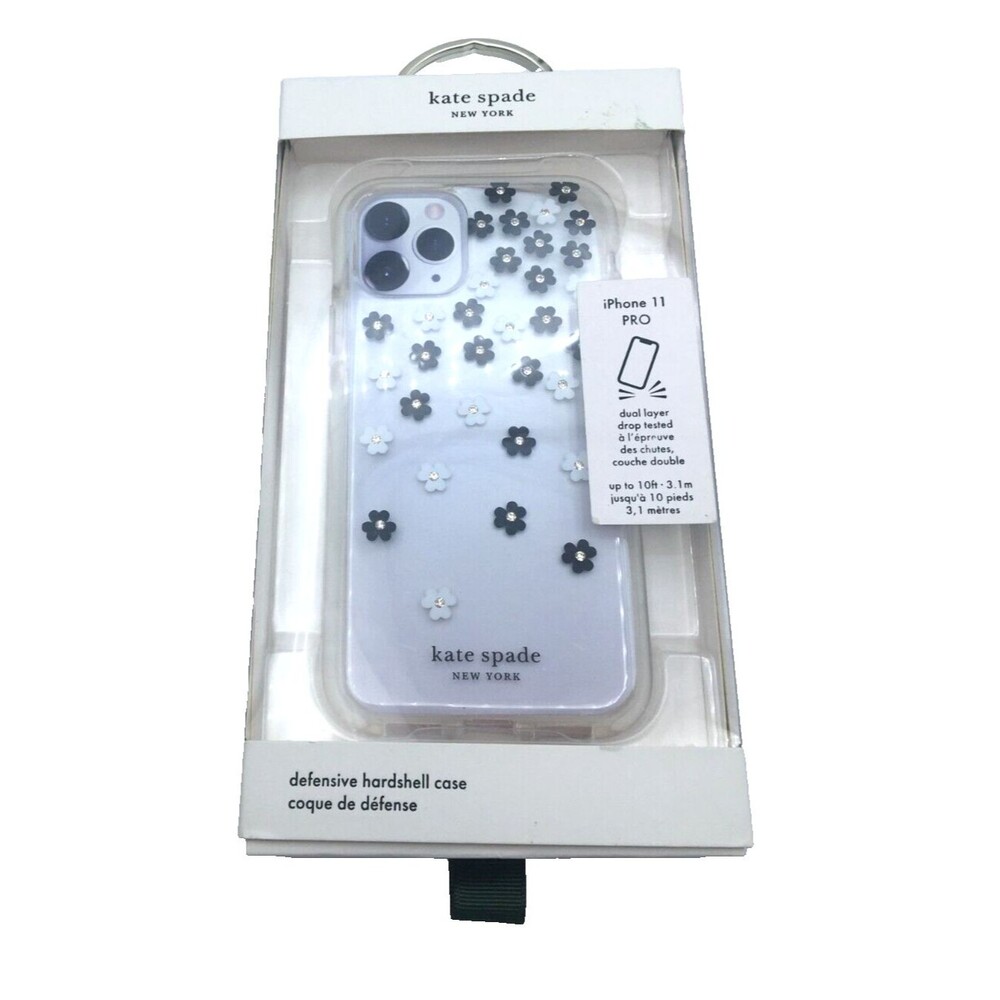 Kate Spade Defensive Hardshell Case for iPhone 11 Pro Scattered Flowers NIB
